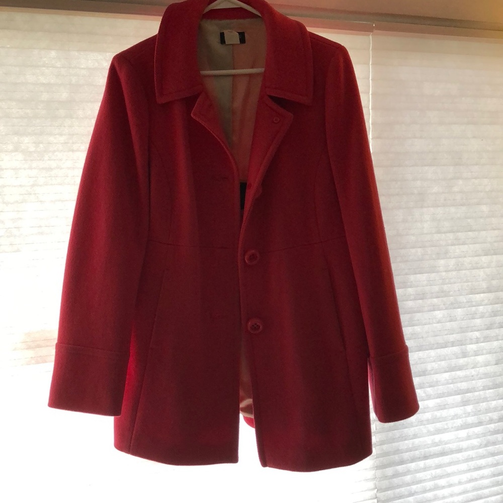 Pink pea coat from Jcrew